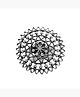 TEEJH Ava Silver Oxidized Ring For Women