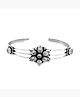TEEJH Dhatri White Silver Oxidized Bracelet for Women