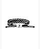 Kairangi CR7 Ronaldo Engraved Braided Bracelet for Men | Black, White Alloy Steel Braided Chain Bracelet | 11.5CM Diameter, 36.2CM Length | Adult Men's Anniversary, Birthday Gift