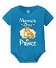 Baby Buzz 100% Cotton Knit Mothers Day Theme Half Sleeves Mummas Little Prince Text Printed Onesie - Blue