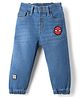 Bonfino Marvel 100% Cotton Denim Full Length Jeans with Spider Man Graphic - Blue