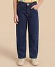 U.S. Polo Assn. Kids Cotton Woven Solid Jeans - Blue