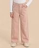 U.S. Polo Assn. Kids Cotton Woven Solid Jeans - Pink