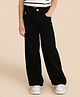 U.S. Polo Assn. Kids Cotton Woven Brand Logo Embroidered Jeans - Black