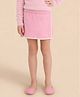 U.S. Polo Assn. Kids Cotton Knit Solid Skirt - Pink