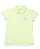 U.S. Polo Assn. Kids Cotton Knit Half Sleeves Brand Logo Embroidered Polo Tee - Lime
