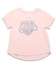 U.S. Polo Assn. Kids Cotton Knit Half Sleeves Girls Squad Text & Stone Embellished Tee - Pink