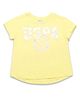 U.S. Polo Assn. Kids Cotton Knit Half Sleeves Brand Name Printed Tee - Yellow