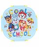 SKI Plastoware Insulated 3 Grid Bento Lunch Box with Stainless Steel Inner Leak-Proof BPA-Free with Steel Spoon With Disney Paw Petrol Print - Sky Blue & Yellow