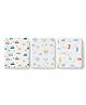 TUMMY Swaddle for New Born Baby 100% Soft Cotton Muslin | Lightweight, Breathable & Skin-Friendly Multipurpose Swaddlers Wrap Set Combo Pack of 3 (Size- 100x100 cm, Multi Print)