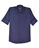 Charchit Cotton Woven Full Sleeves Solid Shirt - Violet