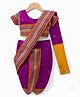 Bhartiya Paridhan Silk Woven Half Sleeves Polka Dots Embroidered Saree With Choli - Dark Pink