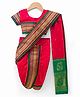Bhartiya Paridhan Silk Woven Half Sleeves Polka Dots Embroidered Saree With Choli - Red