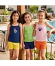 Pine Kids Disney Single Jersey Knit Sleeveless Slips with Minnie Mouse Print Pack of 3-  Blue Pink & Green