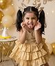 Aye Candy Glittered Bunny Ears Applique Detailed Hair Clips - Gold