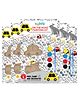 Hoblie On the Road Vehicle Themed Keychain Painting Kits - Pack of 5