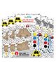 Hoblie On the Road Vehicle Themed Fridge Magnet Painting Kits - Pack of 5