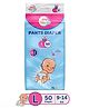 KiddySoft Baby Diaper Pants, Large (L), 50 Counts | with 5 Layer All Night Leakage Protection & Quick Absorbency | For Babies of 9-14 Kg | Up to 12 hours Protection | Rash Free Comfort Diapers