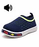 Lil Lollipop Mesh Detailed Slip On Musical Shoes - Navy Blue
