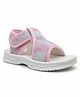 Lil Lollipop Self Designed Velcro Closure Sandals - Pink