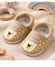 The little lookers Cotton Bear Printed Booties - Beige