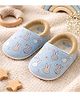 The little lookers Cotton Bunnies Printed Booties - Sky Blue