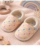 The little lookers Cotton Polka Dots Printed Booties - Pink