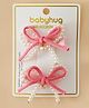 Babyhug Bow & Butterfly Clips Pack Of 2 - Pink