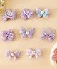Babyhug Bow & Butterfly Clips Combo Sets - Purple