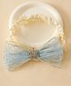 Bonfino Free Size Bow Headbands - Blue