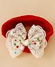 Babyhug Bow applique Headband  Free Size - Red