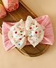 Babyhug Bow applique Headband -Free Size - Pink