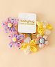 Babyhug Free Size Hair Rubber Bands With Floral Applique Pack of 5 - Multicolor