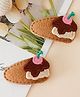 Babyhug Crochet Dessert Theme Hair Clips - Brown