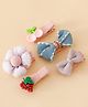 Babyhug Adorable Bow Blossom Hair Clip - Pink&Blue