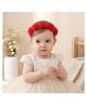 Bonfino Free Size Floral Headbands - Red