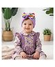 Bonfino Free Size Bow Headbands - Purple