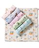 Simply Interlock Knit Printed Towels Pack of 6 L 25 x B 25 cm - Multicolor
