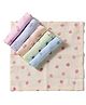 Simply Interlock Knit Printed Towels Pack of 6 L 25 x B 25 cm - Multicolor