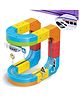 Hop N Play Magic Train Track Set (51 PCS) | 3D Anti-Gravity Flexible Track with Train & Traffic Signs | Indoor Play Toy Set, STEM Building Toy for Kids Boys & Girls