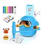 Hop N Play Drawing Robot for Kids, Interactive Educational Drawing Robot with Voice Interaction, Montessori Painting Learning Toys with Word Cards & Colour Pens