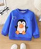 Mark & Mia Full Sleeves Sweatshirt with Penguin Applique - Blue