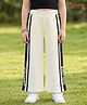 Honeyhap 100% Cotton Knit Full Length Text Printed Pant - White