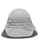 SNUGTIME Cotton Elastane Knit Solid Cap With Sun Protection - Grey - Circumference - 42 Cm