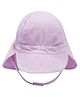 SNUGTIME Cotton Elastane Knit Solid Cap With Sun Protection - Pink - Circumference - 50 Cm