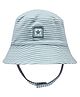 SNUGTIME Cotton Elastane Knit Star Embroidered Bucket Hat - Sage - Circumference - 54 Cm