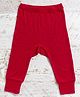 Merino Baby Woollen Knit Baby Text Embroidered Pants - Red