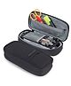 Wooum Expandable Pencil Pouch for Boys & Students | 1 Year Warranty | Large Capacity Pencil Case for School, College & Office | Big Stationery Organizer Pen Bag with Mesh Pocket | Grey Pencil Pouch