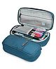 Wooum Expandable Pencil Pouch for Boys & Students | 1 Year Warranty | Large Capacity Pencil Case for School, College & Office | Big Stationery Organizer Pen Bag with Mesh Pocket | Pencil Pouch