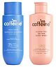 mCaffeine High Shine Glossing Shampoo with 3% Shine Complex - With Glycolic Acid & Hyaluronic Acid for Smooth, Frizz-Free Hair + Guava Tini De-Tan Body Wash |Reduces dark spots & evens skin